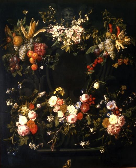 40 Gaspar Peeter Verbrugghen il Giovane Bassorilievo ornamentale coronato