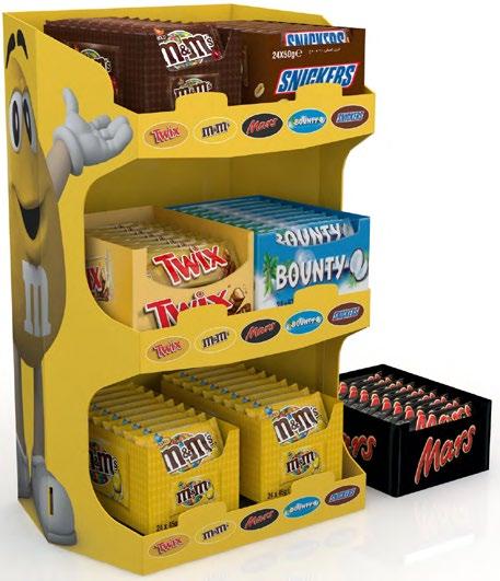 EXPO SNACK PICCOLO M&M Peanuts gr. 45 48 Twix gr. 50 25 Bounty gr. 57 24 Mars gr. 51 32 Snickers gr.