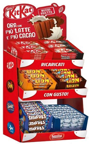 COD. PBCING CASSA SNACK INGROSSO - 228 PZ. + OMAGGIO 24 PZ. KIT KAT 144,24 Descrizione Prodotto Kit Kat Classico Singolo gr. 41,5 Kit Kat Dark 70% Singolo gr.