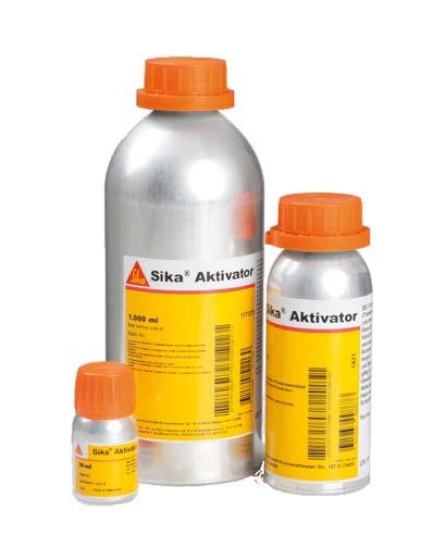 PRE-TRATTAMENTO Sika AKTIVATOR Sika Aktivator-100 Promotore di adesione per vari substrati Sika Aktivator-100 è un agente attivante per migliorare l'adesione.