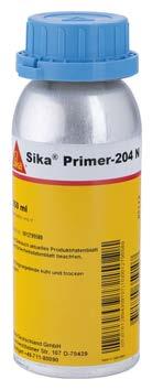 PRE-TRATTAMENTO Sika PRIMER Sika Primer-204 N Agente di pre-trattamento per substrati metallici Sika Primer 204 N è un primer giallastro da utilizzare con i metalli in generale.