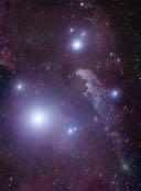 Rigel (beta Ori) LE STELLE DI ORIONE A 860 a.l. di distanza, è una supergigante blu con massa di 23 MS.