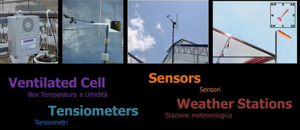 ACCESSORI CLIMA Sensori 6630704100 Box Hum e Temp ventilato 6630704115 Stazione Meteorologica Completa 6630704105 PT100 Sens Temp Aria (4-20mA + Transm) 6630704110 PT100 Sens Temp Acqua