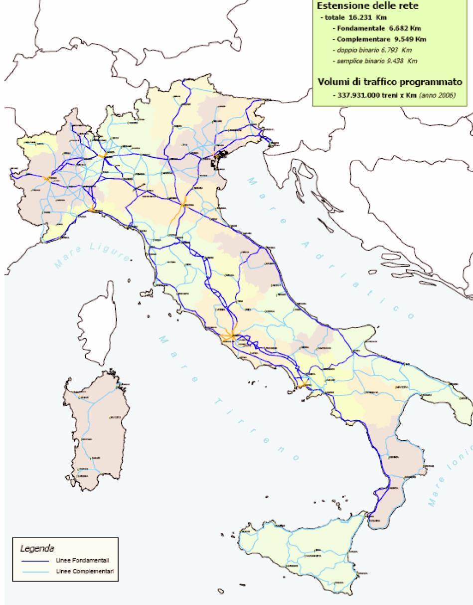 Modalità di trasporto merci Ferrovia carro singolo Esempio di stima dei costi Relazioni OD: Catania - Napoli Catania Firenze