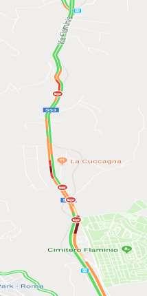 Figura 4 Mappa del 5 aprile 2018 dei 4 incidenti