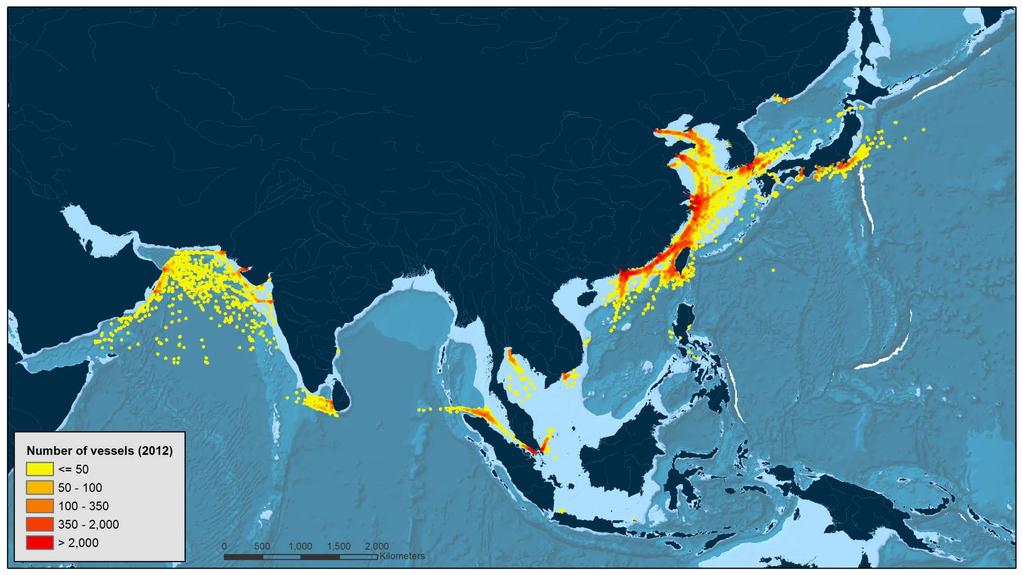 Asia - Container ships (> 3