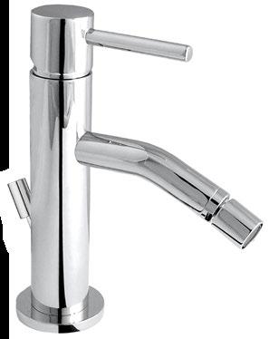 125 55 SS 30 SLIM Monocomando bidet con scarico pop-up Single lever bidet