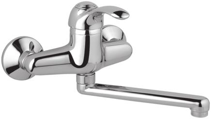 Monocomando lavello a parete Single lever wall sink mixer Einhebelmischer wandsplulltischbatterie TR 60 CP 20 48 200 150 + - 20 66 ø