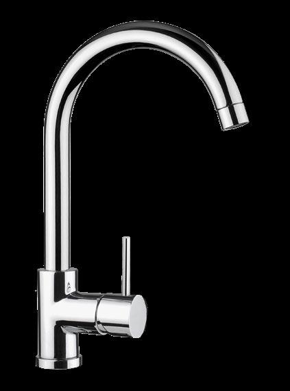 canna alta One-hole sink mixer, high spout Küchen-Einhebelmischbatterie mit hohem Auslauf SA 70 CAO 342 262 SA 70 DEA - SATURNO Monocomando cucina con