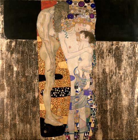 5. Gustav Klimt, Le tre età Le tre età è un quadro di Gustav Klimt. Gustav Klimt è un artista dell Austria. Il quadro fa vedere i tre momenti della vita.