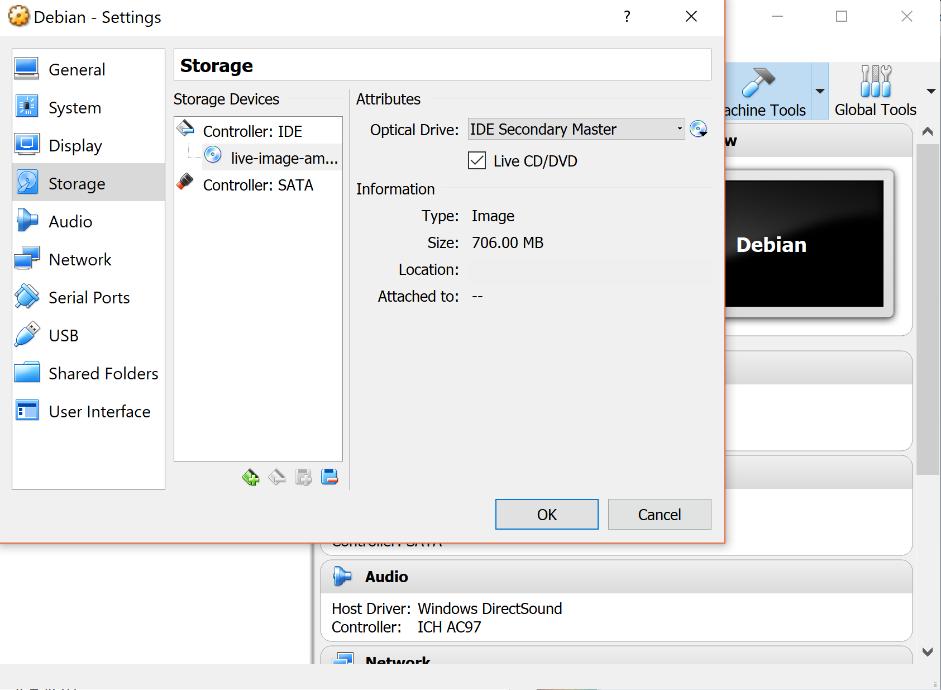 Cliccare su «Choose Virtual Optical Disk File» Nella finestra che comparirà,