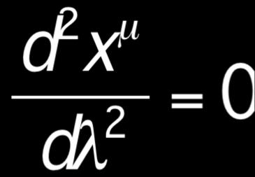 le derivate covarianti Es: 1: Moto di caduta libera con traiettoria x µ (l).