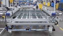 System for low-e glass processing. - Barra intermedia automatica. Automatic intermediate bar.