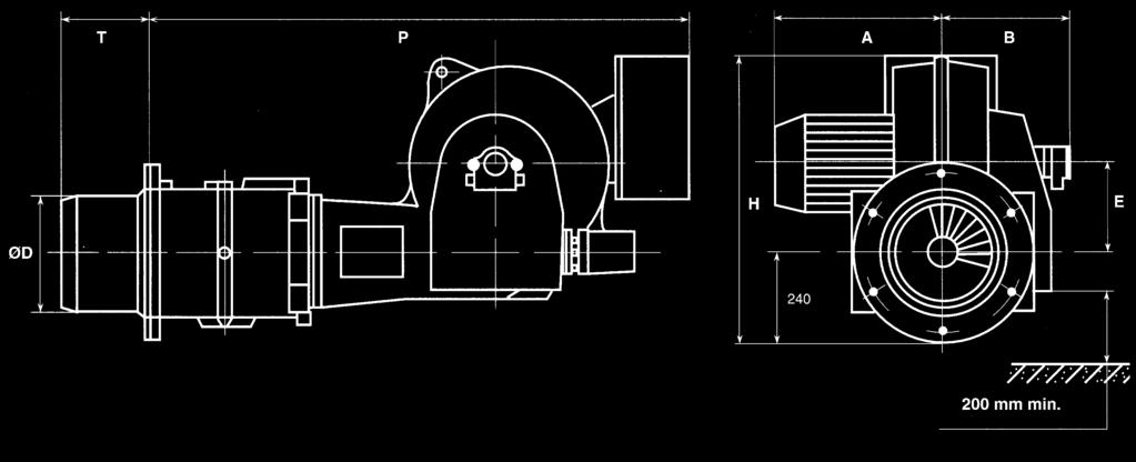 Caratteristiche Chiusura automatica dell aria con servomotore. Preregolazione effettuata in fabbrica per facilitarne la prima accensione. Due linee portaugello. Grado di protezione IP 43.