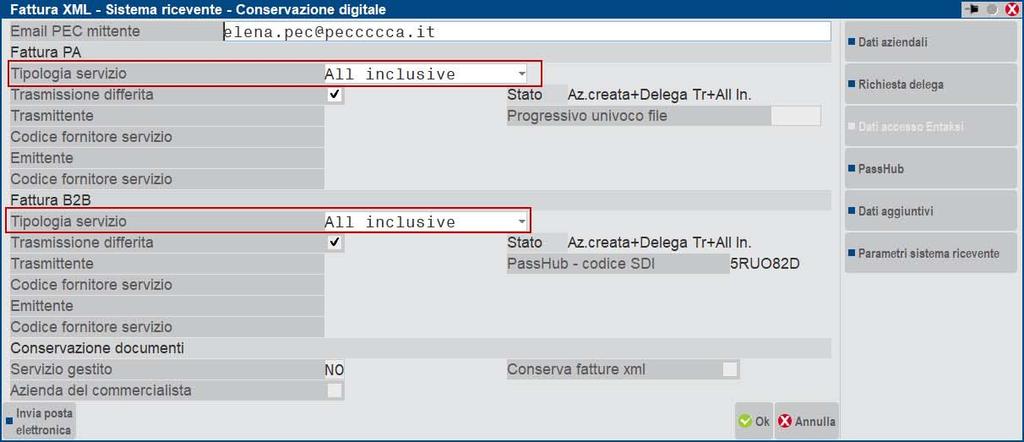 FATTURE ELETTRONICHE CON I SERVIZI ALL INCLUSIVE E FIRMA, INVIO/RICEZIONE Il presente documento descrive la procedura per emettere fatture elettroniche a clienti con il programma Passcom.