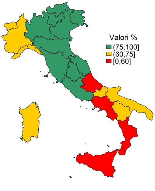 Esecuzione di una mammografia negli ultimi 2 anni (%) Donne 50-69 anni - Dati PASSI 2010-2012 63 70 81 77 52 Marco Zappa Osservatorio Nazionale Screening Istituto per lo Studio e la Prevenzione