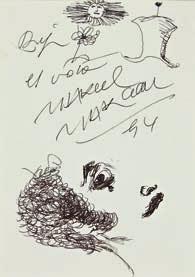 26x16 a sx 37 Marcel Marceau (1923-2007) 150 China su carta cm.