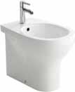 Ingresso acqua dal basso dx/sx. Close couple cistern provided with pre-installed discharge mechanism cod. VA124. Lower water inlet rh/lh. 860 ø 410 230 Cod. GR009.BI Bidet a terra monoforo.