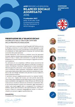 Ogni anno, il Comparto Sanitario Privato della Provincia di Bologna organizza un workshop per presentare il Bilancio sociale aggregato.