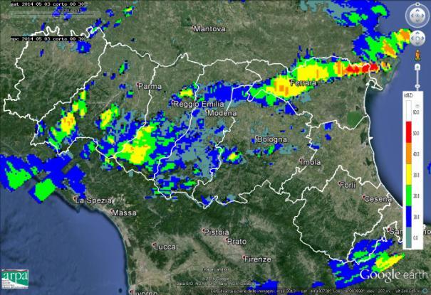 Figura 9: Mappe di riflettività del