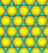 Strutture cristalline compatte Impacchettamento sfere identiche in modo da ottenere la massima densità Atomi nei metalli possono essere rappresentati con sferette rigide tutte uguali; Occupazione