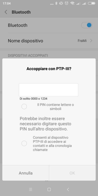 ACCOPPIAMENTO STAMPANTE PER POTERE USARE LA STAMPANTE BLUETOOTH È INDISPENSABILE CHE ESSA RISULTI NELLA LISTA DI SISTEMA DEI DISPOSITIVI ACCOPPIATI CON LO SMARTPHONE*.