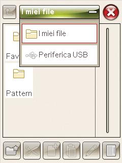 COME SFOGLIARE IL FILE MANAGER VISTA ELENCO della cartella corrente elencati in ordine alfabetico. Per vista miniature.