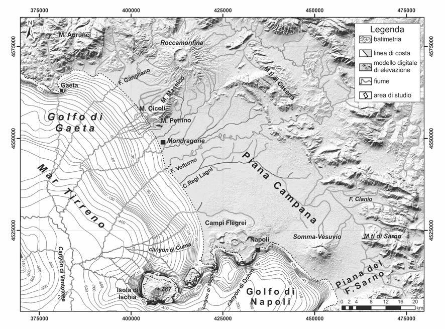 SINUESSA, UN APPRODO SOMMERSO DI EPOCA ROMANA Capitolo 6 Inquadramento territoriale dell area archeologica di Sinuessa: geologia e geomorfologia Micla Pennetta, Fabio Marchese, Carlo Donadio Contesto