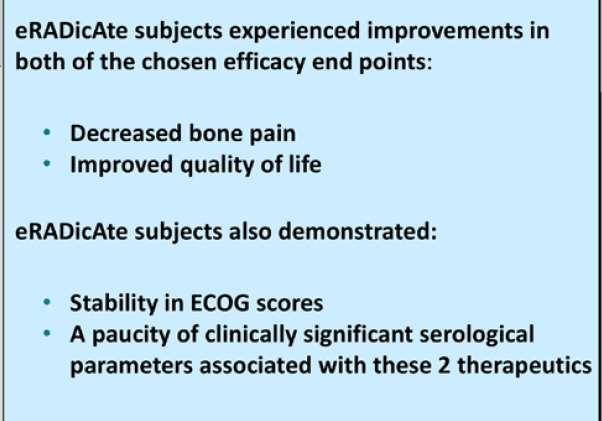 + Interim results of eradicate Phase II trial