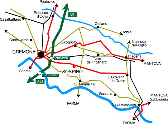 it IN TRENO Scendere alla Stazione Ferroviaria di Cremona e procedere con l autobus (linea Cremona -