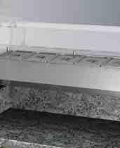 mm.   Refrigerated Pizza Counter 800 mm depth,