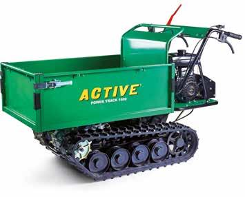 La gamma e gli accessori Active ha a disposizione modelli di Power Track con cassoni dumper a tenuta stagna e con cassoni estensibili, per ampliare la superficie di carico.