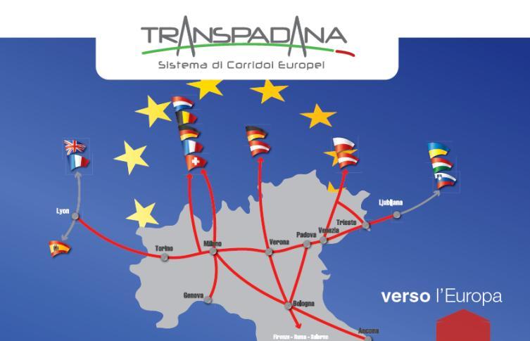 Transpadana, unico soggetto in Italia che promuove i nuovi corridoi ferroviari europei in un ottica integrata di sistema, supporta le istituzionali nazionali ed europee impegnate nel progetto,