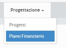 8.3. Piano finanziario Selezionare Piano finanziario per accedere alla sezione. Figura 8.