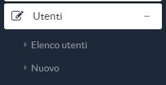 GESTIONE UTENTI Nella sezione UTENTI la procedura permette di assegnare ulteriori utenze alla compilazione dei piani creati. Figura 3.