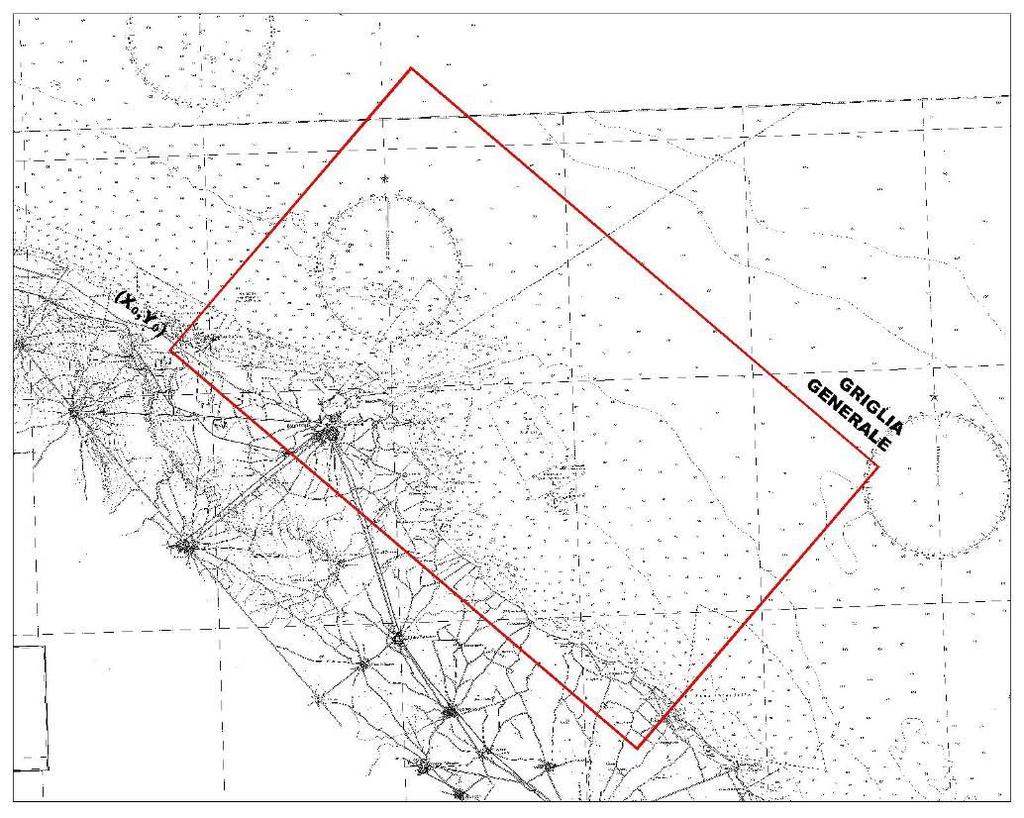 Nella zona più prossima alla riva, le informazioni desunte dalla carta nautica IIM sono state integrate con i dati estratti dal rilievo batimetrico di dettaglio effettuato nella zona di intervento.