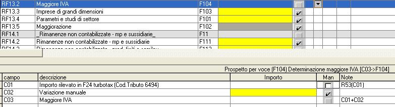 - 12 - Manuale di Aggiornamento RF43.6 Spese Rappr Alberghiere e somm.