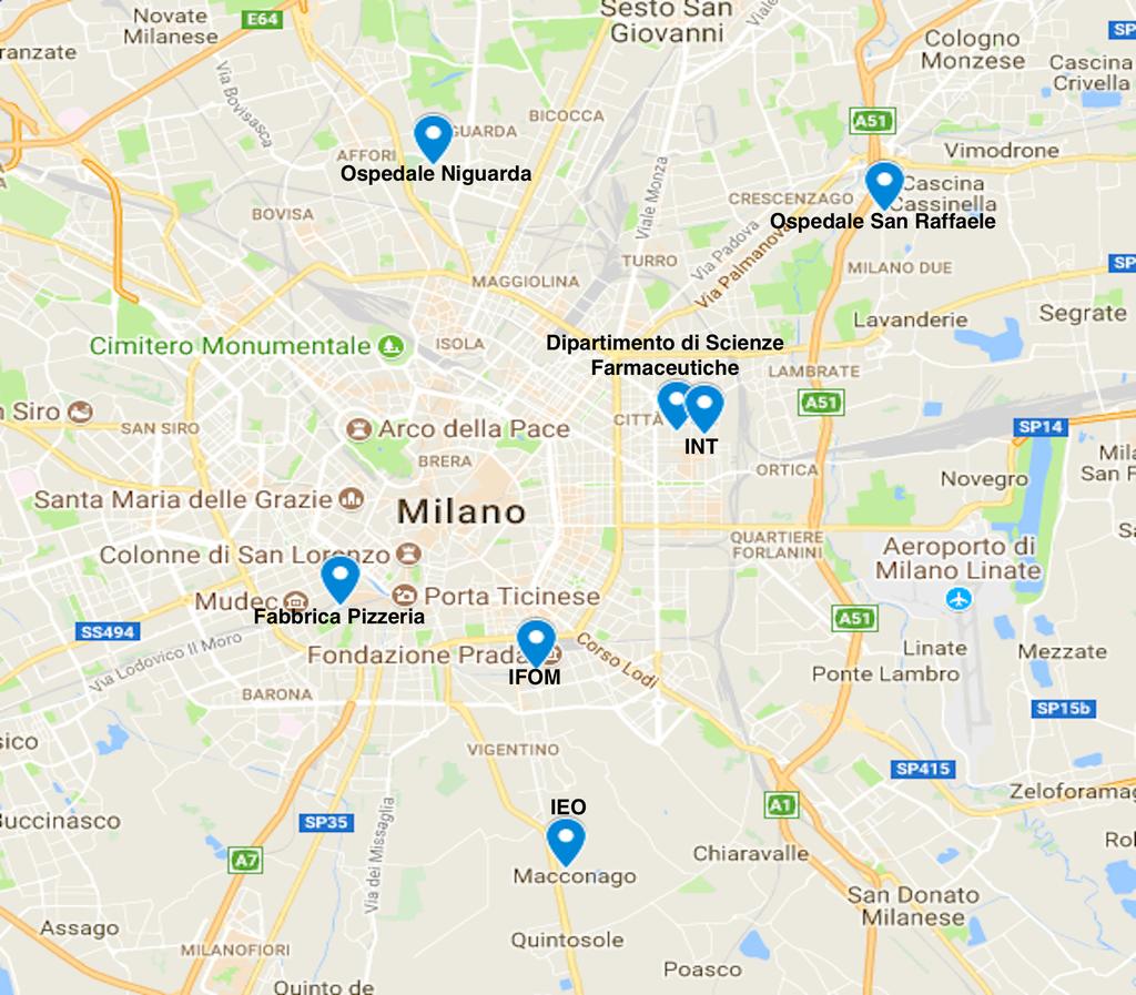 8 Mappa di Milano: