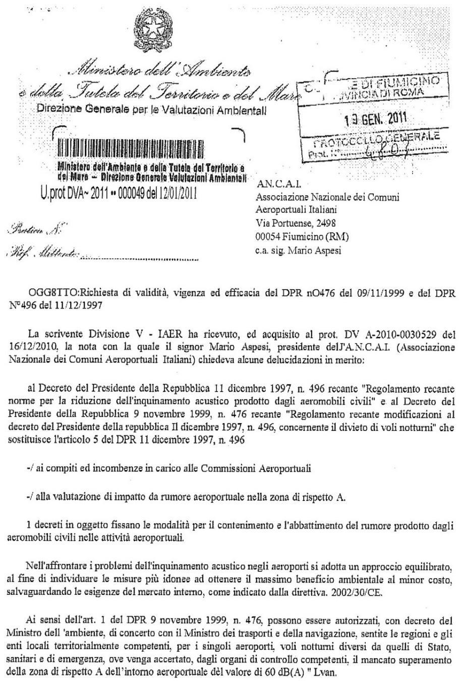 n 16 Quanto incide sulla sicurezza del territorio contermine il sedime aeroportuale il non applicare il divieto di Voli Notturni che questo aeroporto