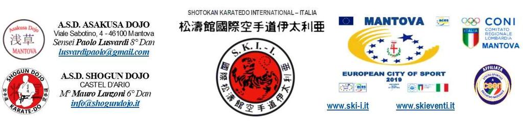 venerdì 25 gennaio 2019 Corso Arbitri Europei SKIEF SEMINARIO formativo con SHIHAN MASARU MIURA CENA di Benvenuto http://www.trattoriamacello.