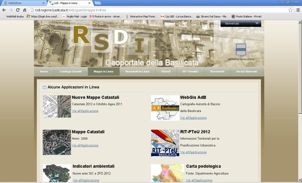 Sistemi Informativi Territoriali (SIT) Sistema GIS che