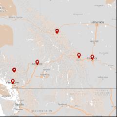 Calgary Banﬀ Jasper Kamloops Whistler Vancouver 10 giorni / 9 notti CANADIAN WEST TOUR DI GRUPPO GUIDA IN ITALIANO Partenza garantita minimo 2 massimo 45 22 giugno 13, 27 luglio 03, 10, 17 agosto 14