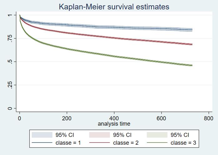 Tassi di mortalità osservati SCOMPENSO CARDIACO Stima della sopravvivenza di Kaplan-Meier, per classe di età 13 Tassi di mortalità molto elevati