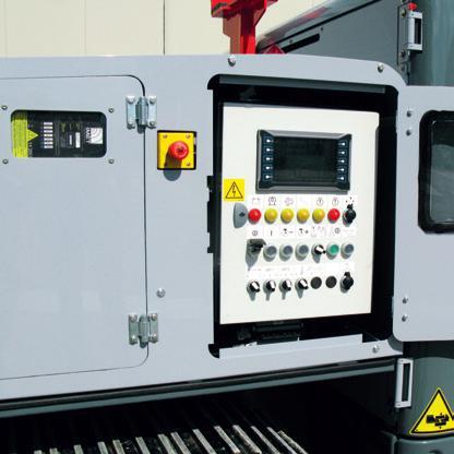 The machine conforms to the last international standards to guarantee the maximum safety of the operations.