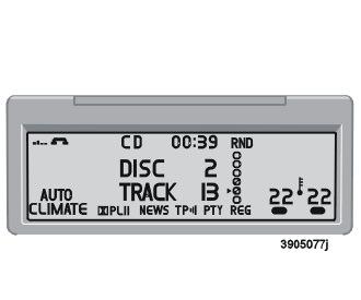 Infotainment Cambia-CD (optional) Avviare il cambia-cd Il cambia-cd può contenere fino a sei dischetti contemporaneamente. Avvio del cambia-cd: Premere il pulsante CD.