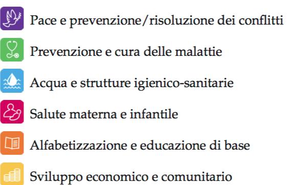 LE AREE FOCUS I PROGETTI DI SOVVENZIONE GLOBALE