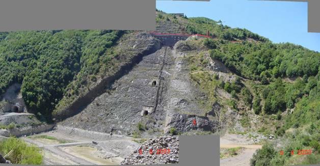 DIGA DI ESARO CLIENTE: TORNO SpA LOCALITA : COSENZA 1 a Agosto 2000 (2500 m di Tomografia sismica) Eseguita per valutare il grado di alterazione della roccia allo scopo di caratterizzare i materiali