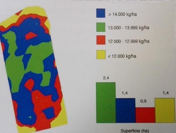 a dose variabile basata sulle mappe di raccolta Mappa di raccolta Mappa di