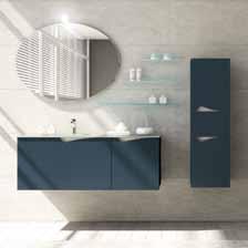 NIGHT NH 06 Prezzo Cassa e Frontale Laminato Larice Laccato Argilla Cassa e Frontale Laminato Castoro Base lavabo 2 cassetti L. 99 H. 45 P.