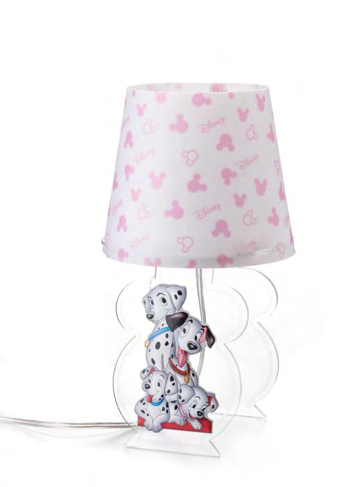 D361 RA MISURE h 30 cm Lampada in plexiglass Daisy Duck con dettagli